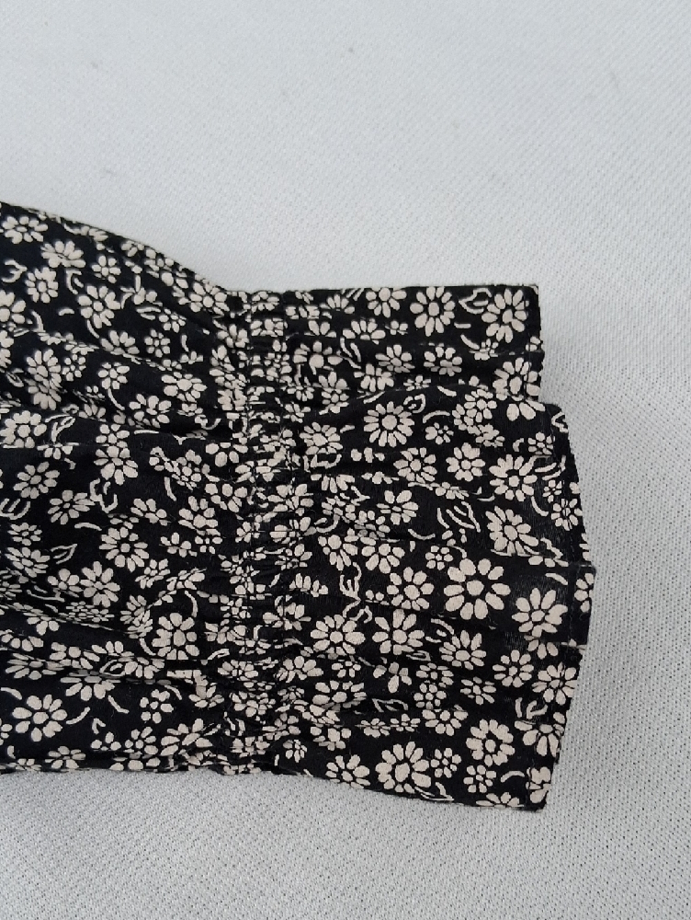 Madewell Black Floral Smocked Square-Neck Mini Dress - Picture 11 of 14
